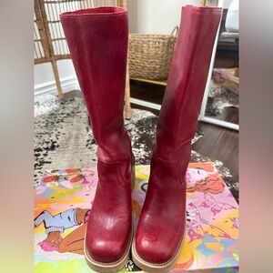Jeffrey Campbell “Reflect TN” Red boot Size 8